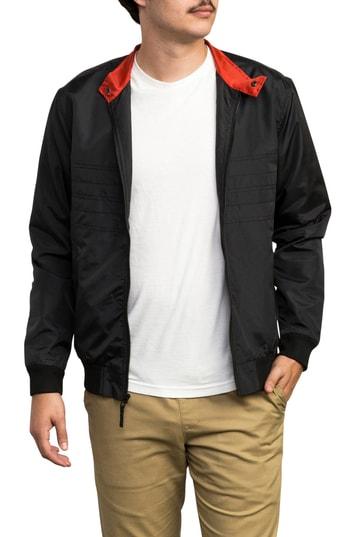 Men's Rvca X Campbell Brothers Windbreaker Jacket - Black