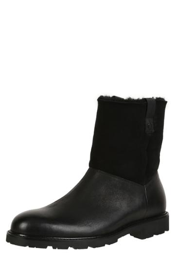 Men's Ross & Snow Soren Boot With Genuine Shearling M - Black
