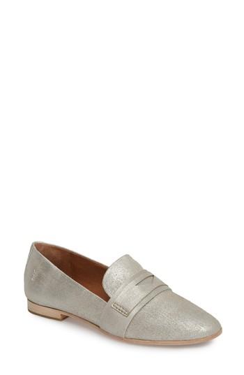 Women's Frye Terri Penny Loafer .5 M - Metallic
