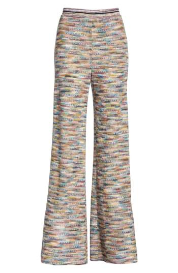 Women's Missoni Knit Flare Pants Us / 42 It - Black