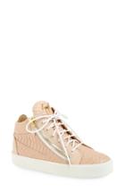 Women's Giuseppe Zanotti High Top Sneaker .5 M - Pink