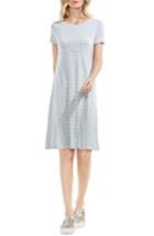 Women's Two By Vince Camuto Delicate Stripe T-shirt Dress - Grey