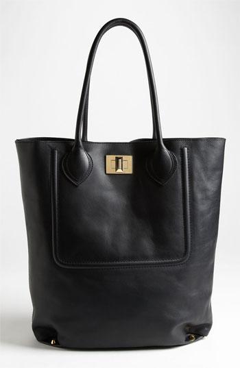 Emilio Pucci Leather Tote Black
