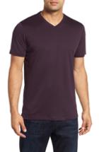 Men's Robert Barakett Georgia Regular Fit V-neck T-shirt, Size - Purple