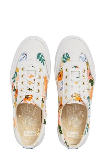 Women's Keds X Rifle Paper Co. Tournament Sneaker M - White