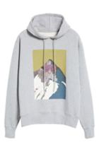 Men's Aztech Mountain Doodle Hoodie - Grey
