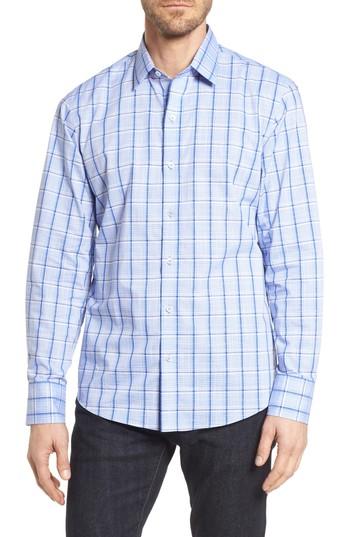 Men's Zachary Prell Washington Plaid Sport Shirt - Blue