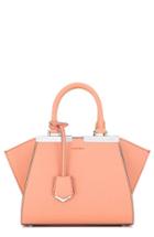 Fendi 'mini 3jours' Calfskin Leather Shopper - Pink