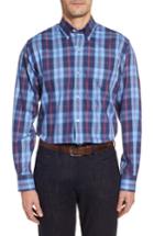 Men's Tailorbyrd Chauvin Regular Fit Plaid Sport Shirt - Blue