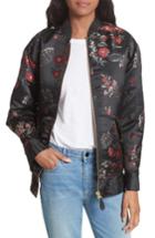 Women's Mm6 Maison Margiela Jacquard Bomber Us / 38 It - Black