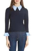 Women's Alice + Olivia Aster Ruffle Cuff Sweater - Blue