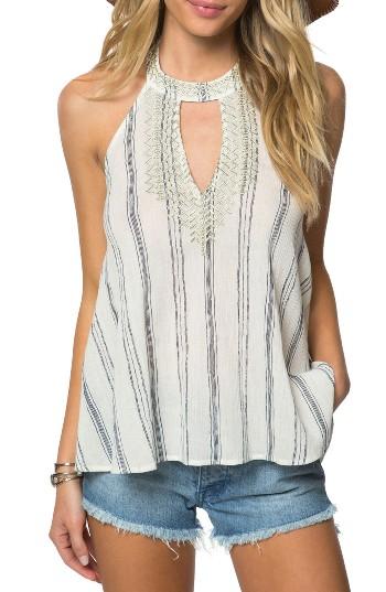 Women's O'neill Lafayette Halter Tank - Ivory