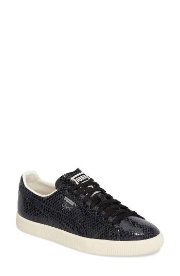 Women's Puma Clyde Sneaker .5 M - Black