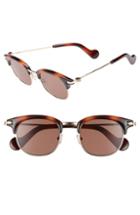 Men's Moncler 49mm Sunglasses - Shiny Havana/ Bronze Roviex