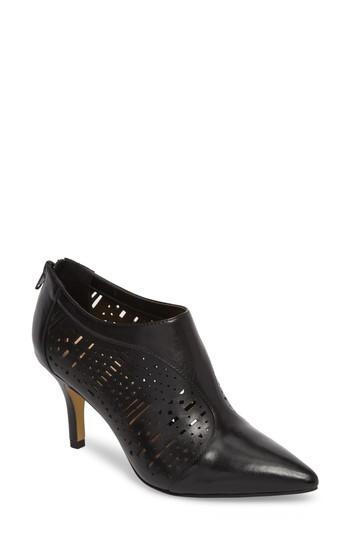 Women's Bella Vita Darlene Laser Perforated Bootie N - Black