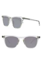 Women's Smoke X Mirrors Rocket 88 50mm Square Sunglasses - Crystal/ Silver Mirror