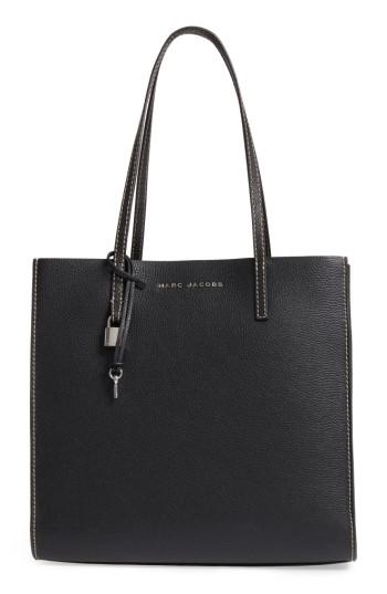 Marc Jacobs The Grind East/west Leather Shopper - Black