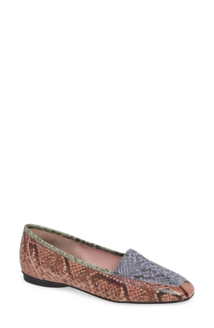 Women's Donald Pliner Deedee Apron Toe Flat M - Pink