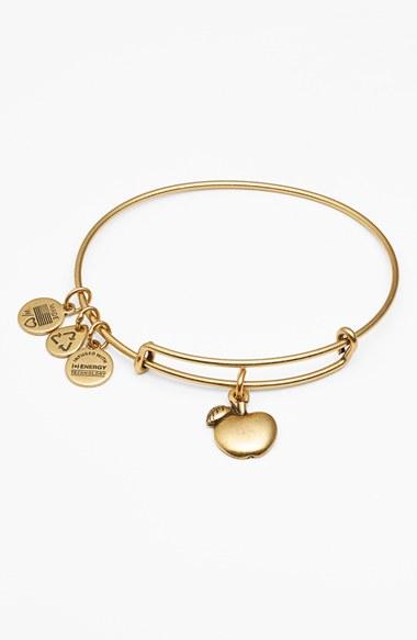 Women's Alex And Ani 'apple Of Abundance' Expandable Wire Bangle