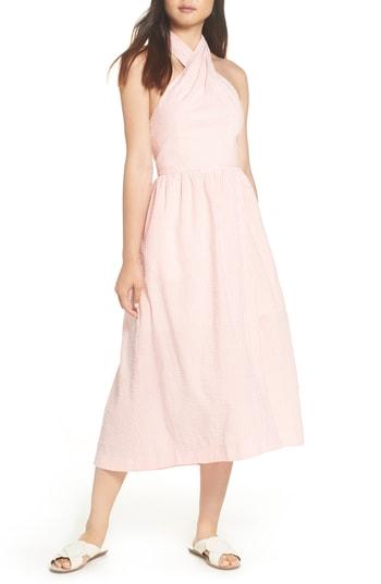 Women's J.crew Sarong Seersucker Midi Dress