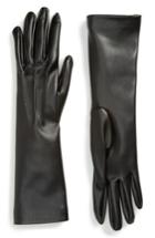 Women's Stella Mccartney Faux Leather Gloves - Black