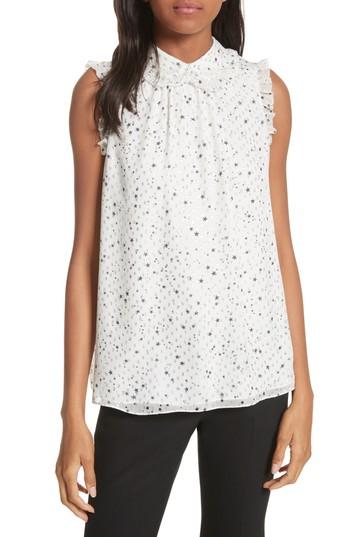 Women's Kate Spade New York Night Sky Metallic Dot Top - Beige