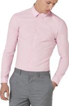 Men's Topman Muscle Fit Dress Shirt - Pink