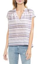 Women's Vince Camuto Jacquard Striped Top, Size - White