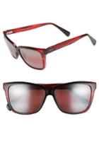 Women's Maui Jim 56mm Jacaranda Polarized Sunglasses - Red Stripe/ Maui Rose