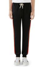 Men's Gucci Web Stripe Sweatpants - Black