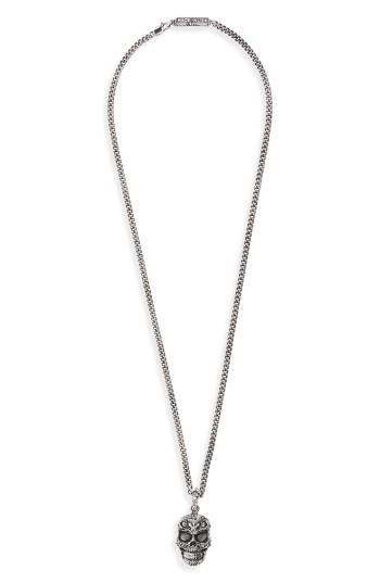 Men's King Baby Skull Pendant Necklace