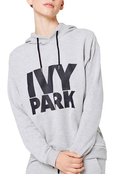 Women's Ivy Park Logo Hoodie, Size - Grey