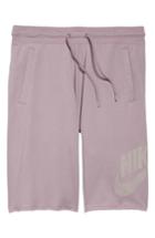 Men's Nike 'nsw' Logo French Terry Shorts - Pink