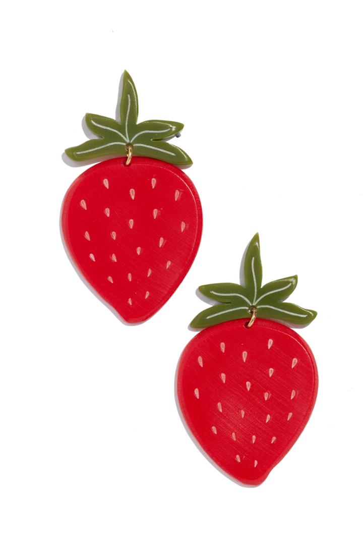 Women's Woll Strawberry Earrings