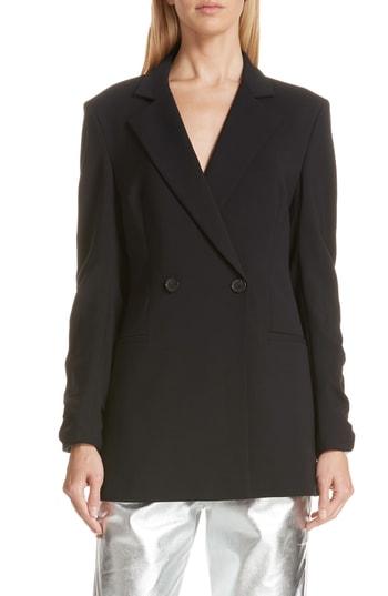 Women's Robert Rodriguez Ruched Sleeve Blazer - Black
