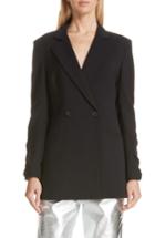 Women's Robert Rodriguez Ruched Sleeve Blazer - Black