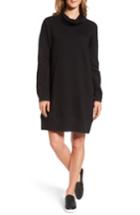 Women's Caslon Cowl Neck Knit Dress - Black