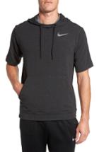 Men's Nike Short Sleeve Training Hoodie, Size - Black