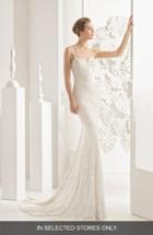Women's Rosa Clara Nancy Guipure Lace Gown, Size - Ivory