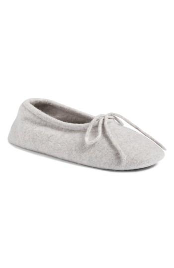 Women's Make + Model Wool & Cashmere Ballerina Slippers - Grey