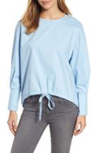 Women's Melloday Darwstring Hem Poplin Top