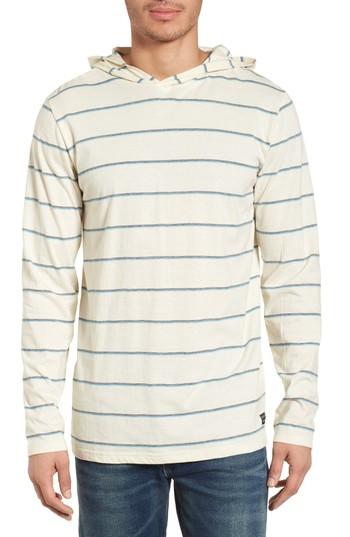 Men's Billabong Die Cut Hooded Long Sleeve T-shirt - White