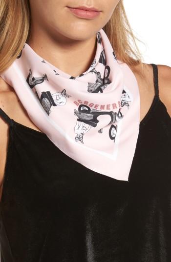 Women's Bcbg Boston Terrier Bandana, Size - Pink