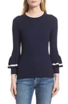 Women's Frame Double Ruffle Cuff Sweater - Blue