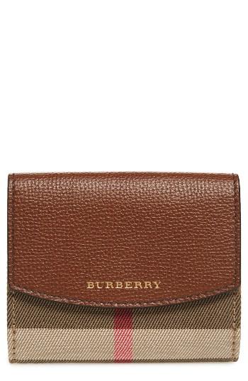 Women's Burberry Luna French Wallet - Brown