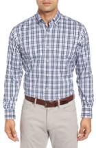 Men's Peter Millar Moritz Check Sport Shirt - Blue