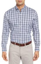 Men's Peter Millar Moritz Check Sport Shirt - Blue