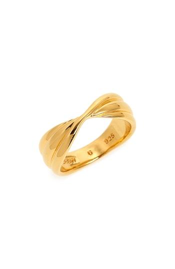 Women's J.crew Demi Fine 14k Gold Plate Twisted Ring