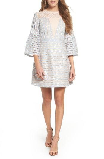 Women's Foxiedox Cordelia Bell Sleeve Minidress - Blue