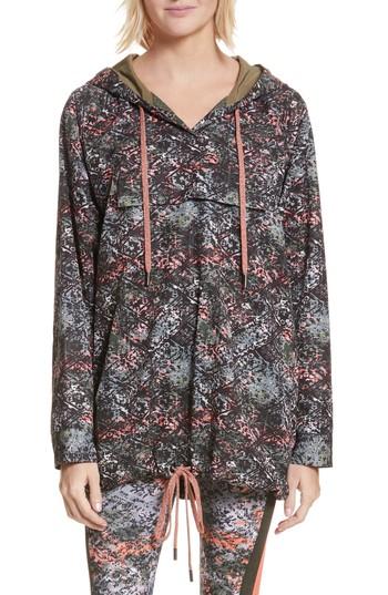 Women's Neverbefore Geo Print Anorak - Green